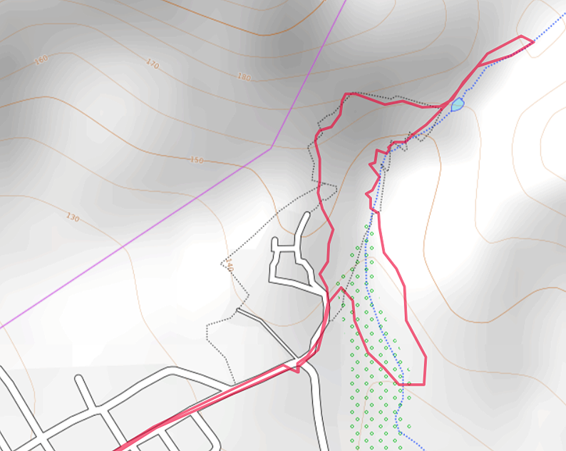 Carte OpenTopoMap des Gorges de Chbika
