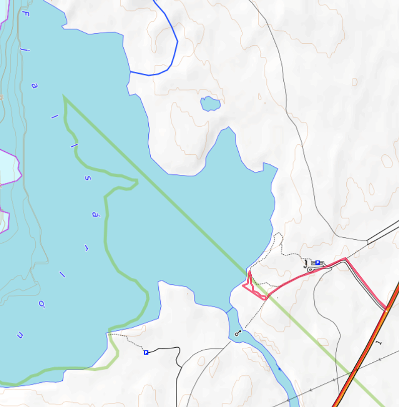 Carte OpenTopoMap du Fjallsárlón