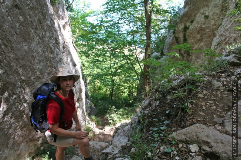 Alex sur le Passetiello. Photo © André M. Winter