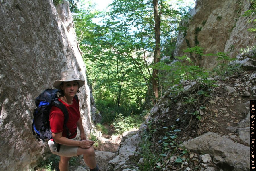 Alex sur le Passetiello. Photo © André M. Winter
