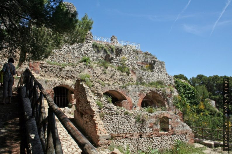 Ruine da la Villa Jovis à Capri. Photo © André M. Winter