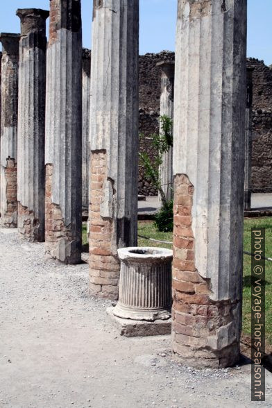 Colonnes du Péristyle de la Maison du Faune. Photo © André M. Winter