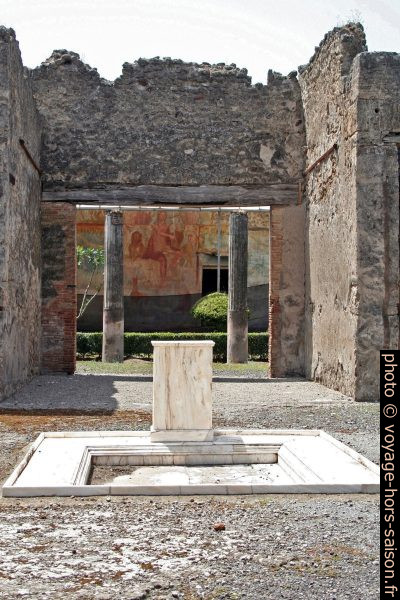Impluvium de la Casa degli Amorini Dorati. Photo © André M. Winter