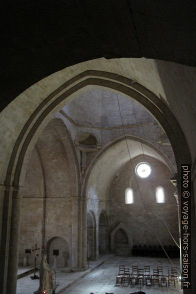 Transept de l'église abbatiale de l'abbaye de Sénanque. Photo © Veronika Schnablegger