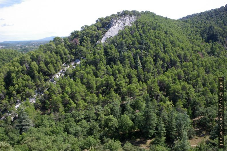 Arête rocheuse dans la colline de la Brécugne. Photo © André M. Winter