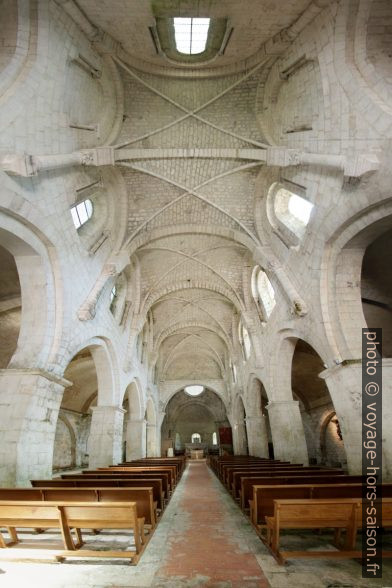 Panorama vertical de la nef de Léoncel. Photo © André M. Winter