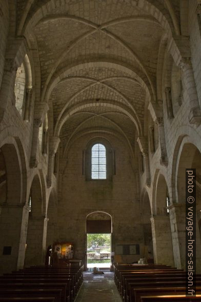 La nef de Léoncel aux élans pré-gothiques. Photo © Alex Medwedeff