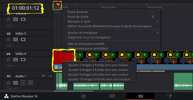 Time code impossible à copier dans Resolve 16. Photo © André M. Winter