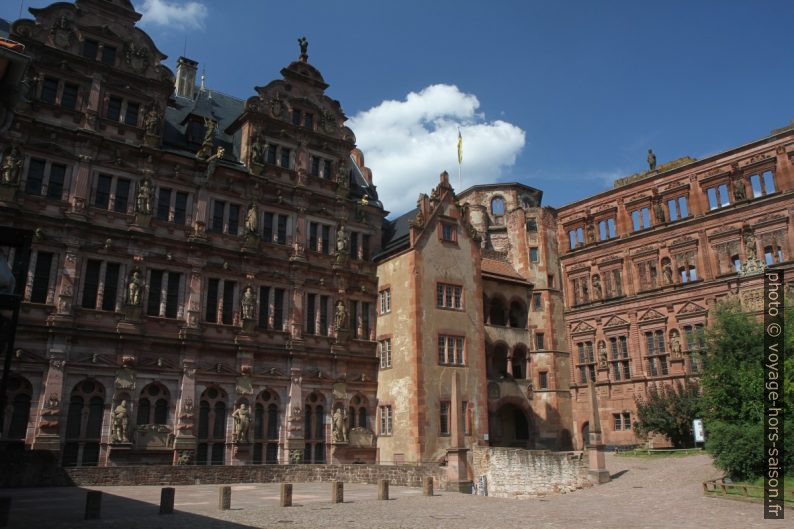 Friedrichsbau et Ottheinrichsbau. Photo © Alex Medwedeff