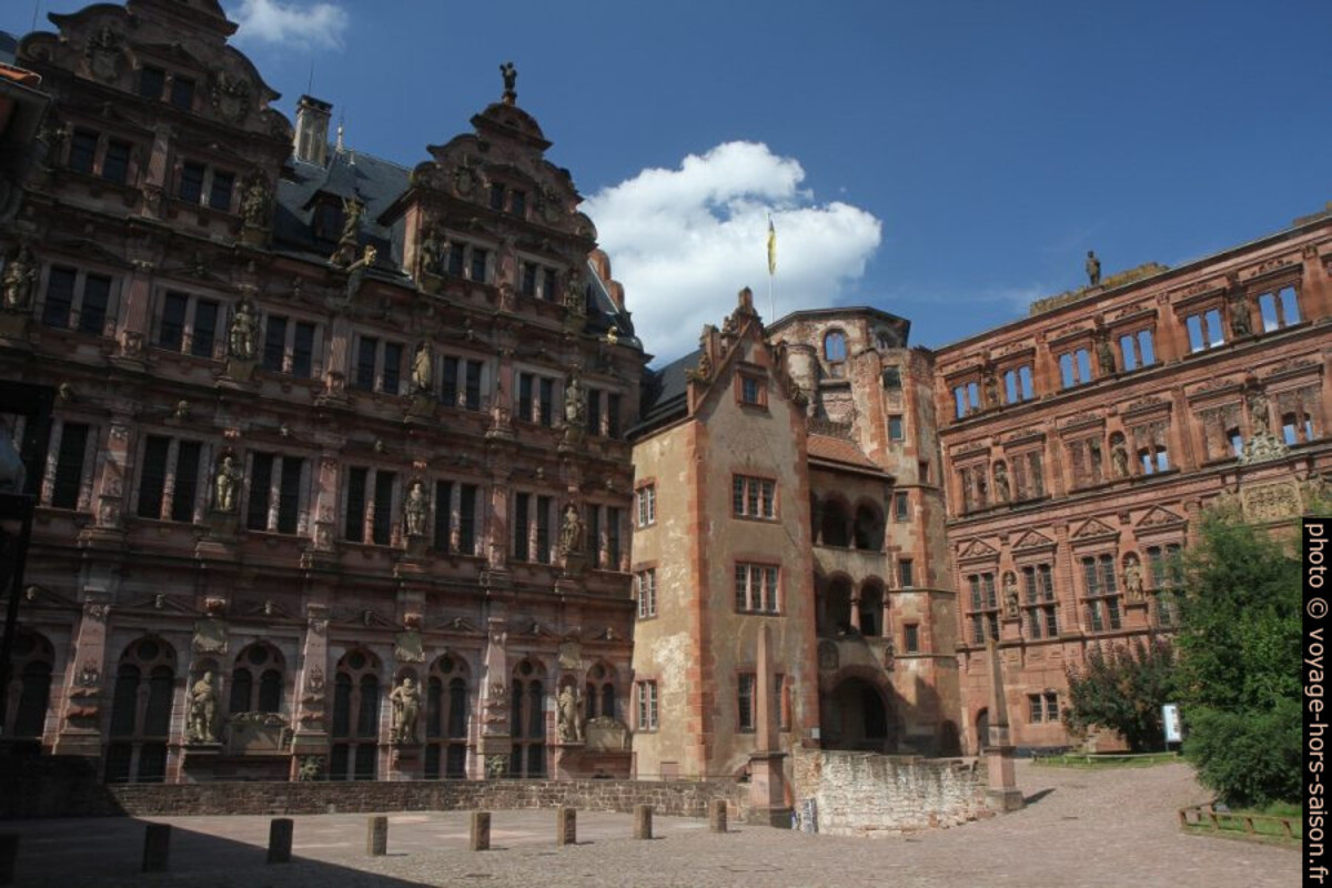 Friedrichsbau et Ottheinrichsbau. Photo © Alex Medwedeff