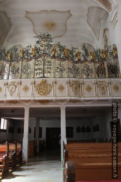 L'étage des nonnes dans l'église d'Inzigkofen. Photo © Alex Medwedeff