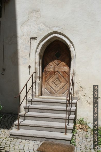 Une porte d'une maison de l'ensemble conventuel d'Inzigkofen. Photo © Alex Medwedeff