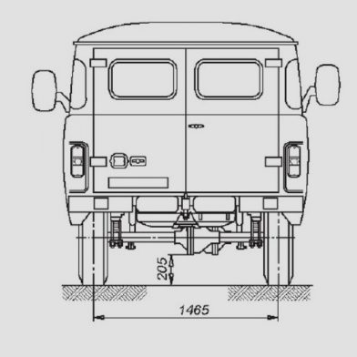 UAZ 542 de derrière