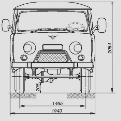 UAZ 542 de devant