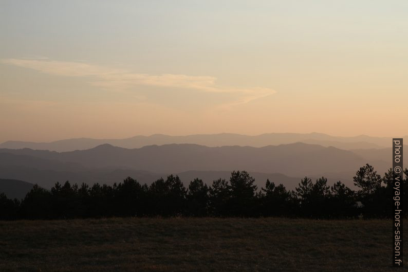 Fin de soirée au Monte Argegna. Photo © Alex Medwedeff