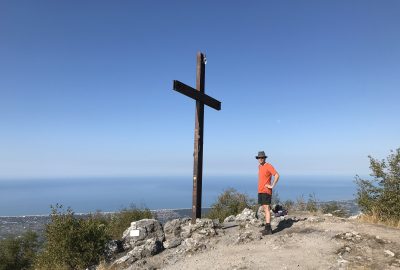 André sur le Monte Gabberi. Photo © Alex Medwedeff