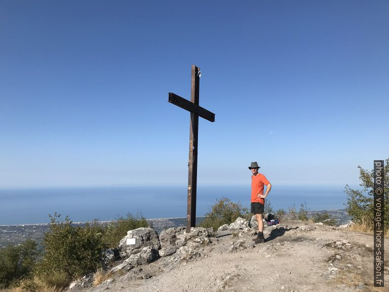 André sur le Monte Gabberi. Photo © Alex Medwedeff