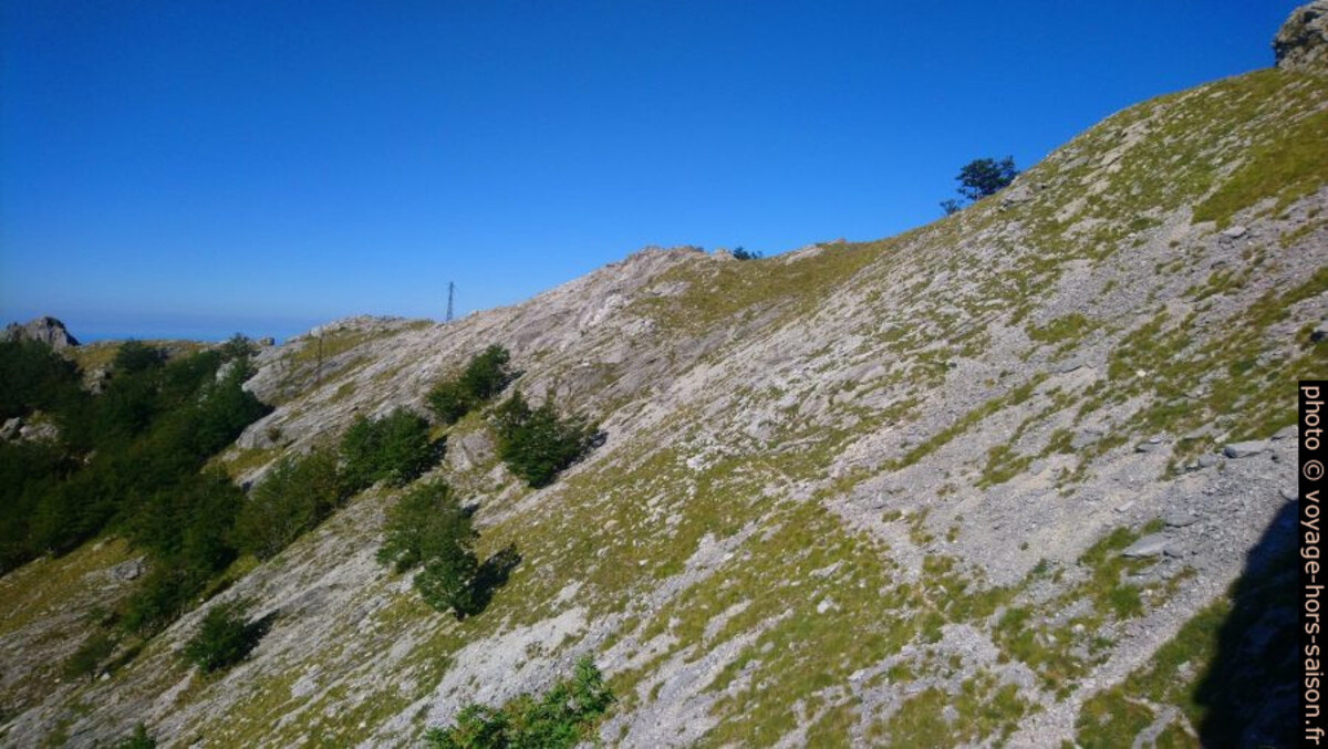 Vue retour sous le Monte Macina. Photo © André M. Winter