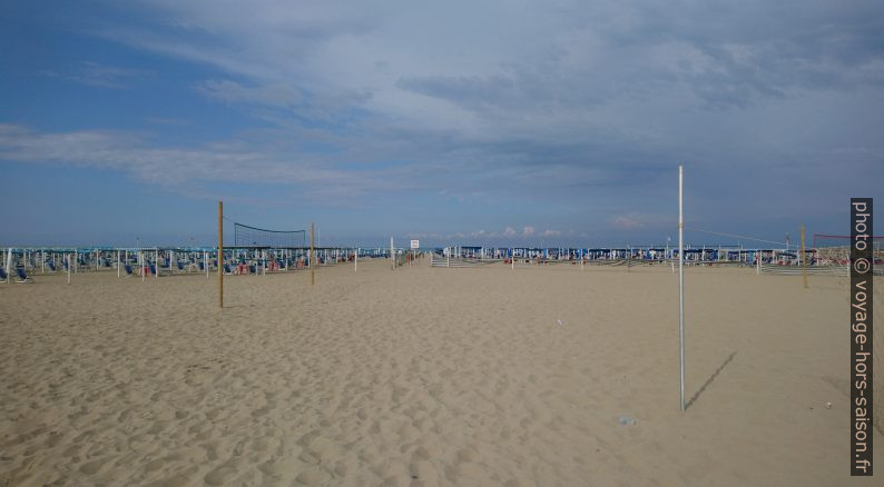 Bagno Elena sur la Plage de Viareggio. Photo © André M. Winter