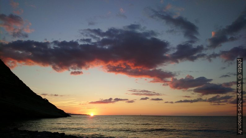 Coucher de soleil à la Plage de Campo Maggiore. Photo © André M. Winter