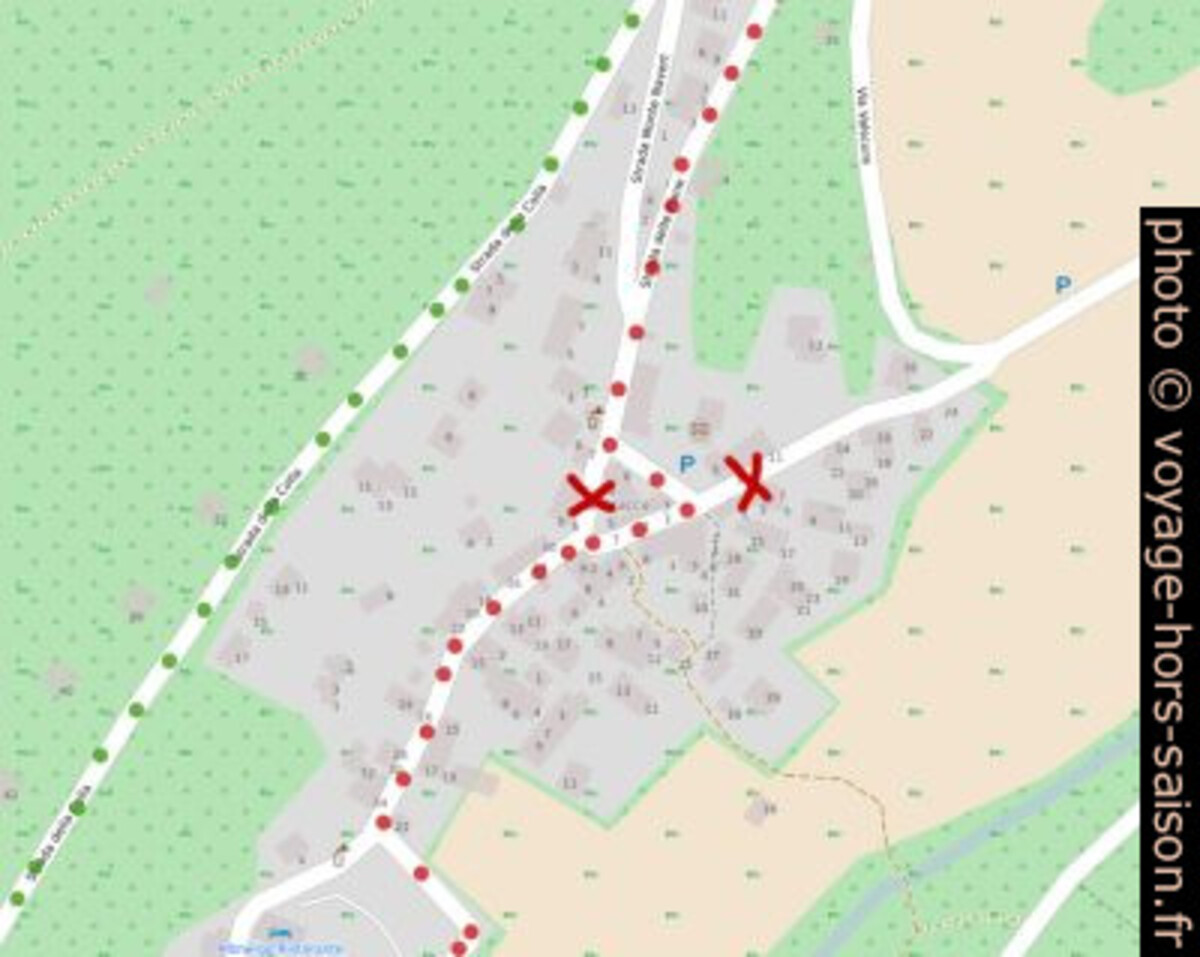 Carte Open Street Map de Valditacca