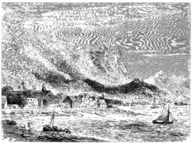 La baie de Panama. Dessin de M. de Bérard