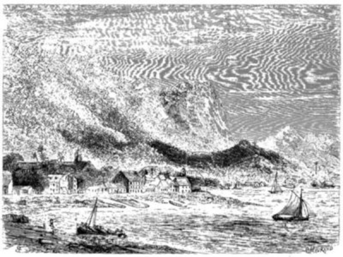 La baie de Panama. Dessin de M. de Bérard