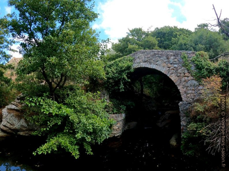 Le pont génois de Laretu côté aval. Photo © André M. Winter