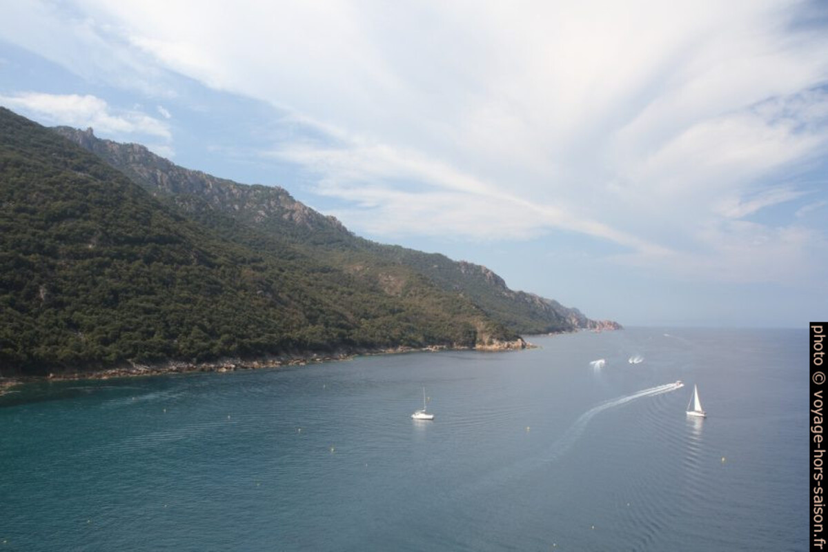 Côte sud du Golfe de Porto. Photo © Alex Medwedeff