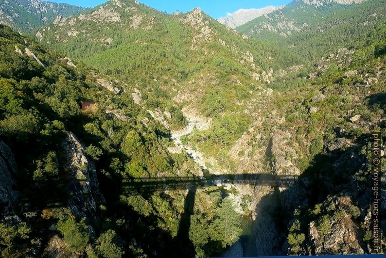 Notre train passe sur le Viaduc sur le Vecchio. Photo © André M. Winter