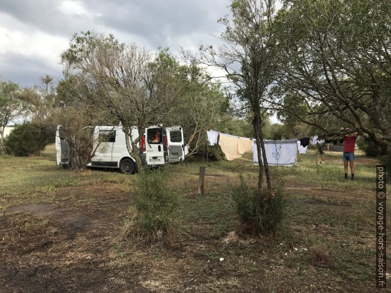 Notre Trafic au Camping Golfo di Sogno. Photo © Alex Medwedeff