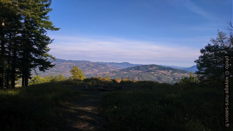 Point de vue au nord de Le Casette. Photo © André M. Winter