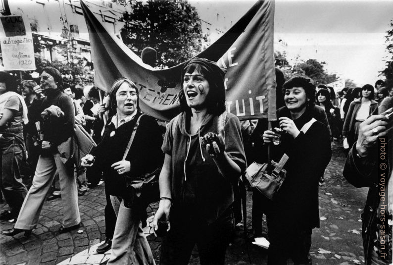 Lutte féministe vers la fin des années 1970. Photo © André M. Winter