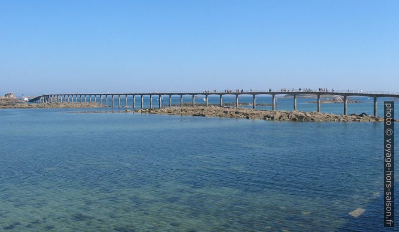 Ponton l'Estacade à Roscoff par mer basse. Photo © André M. Winter