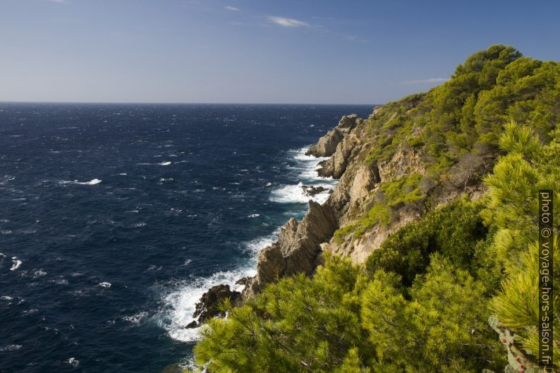 Côte escarpée du Cap d'Arme. Photo © Alex Medwedeff