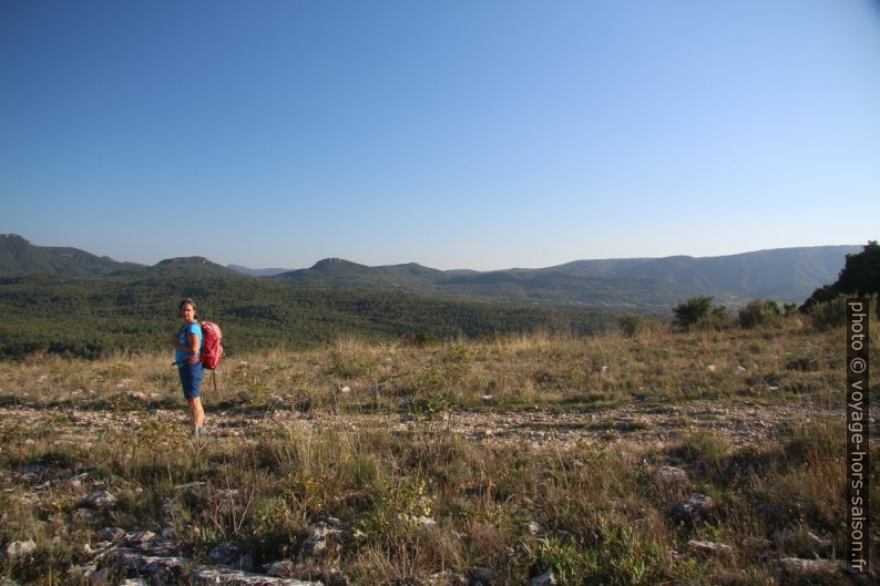 Alex sur le plateau de Saint Probace. Photo © André M. Winter