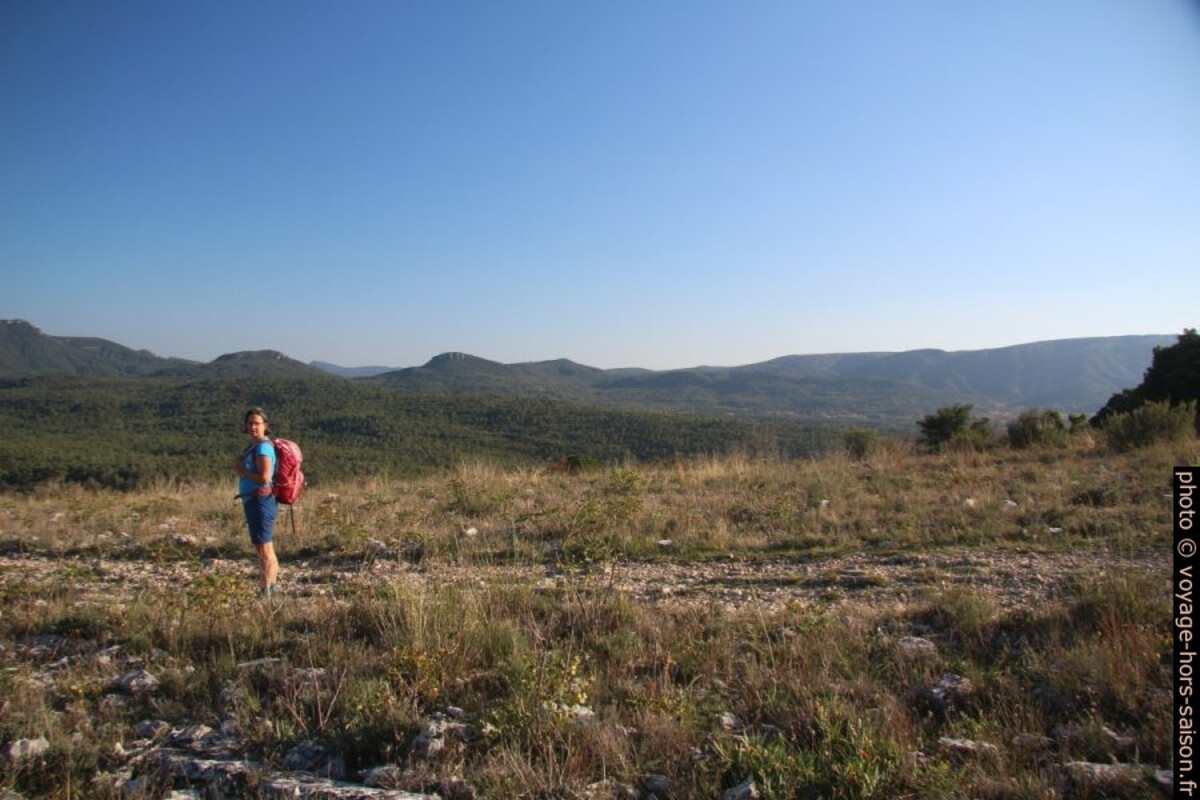 Alex sur le plateau de Saint Probace. Photo © André M. Winter