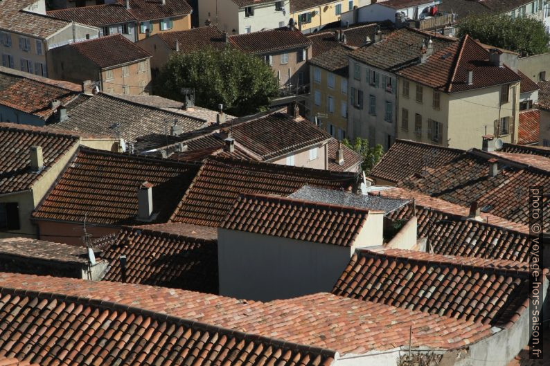 Les toits de Pierrefeu. Photo © Alex Medwedeff