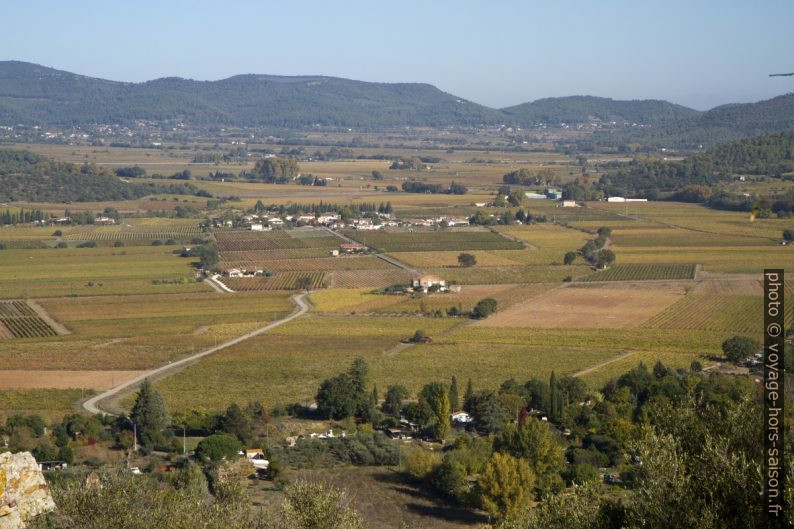 Champs de vignes au nord de Pierrefeu. Photo © André M. Winter