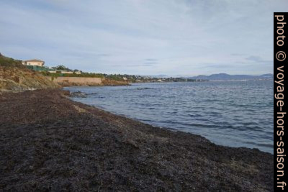 Vue vers la villa au sud de la Plage de la Gaillarde. Photo © André M. Winter