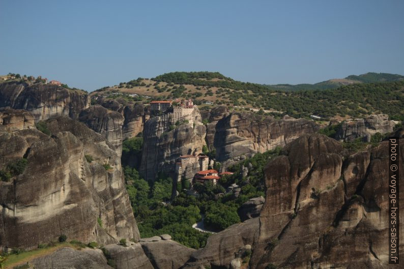 Monastères de Roussanou et de Varlaam. Photo © André M. Winter