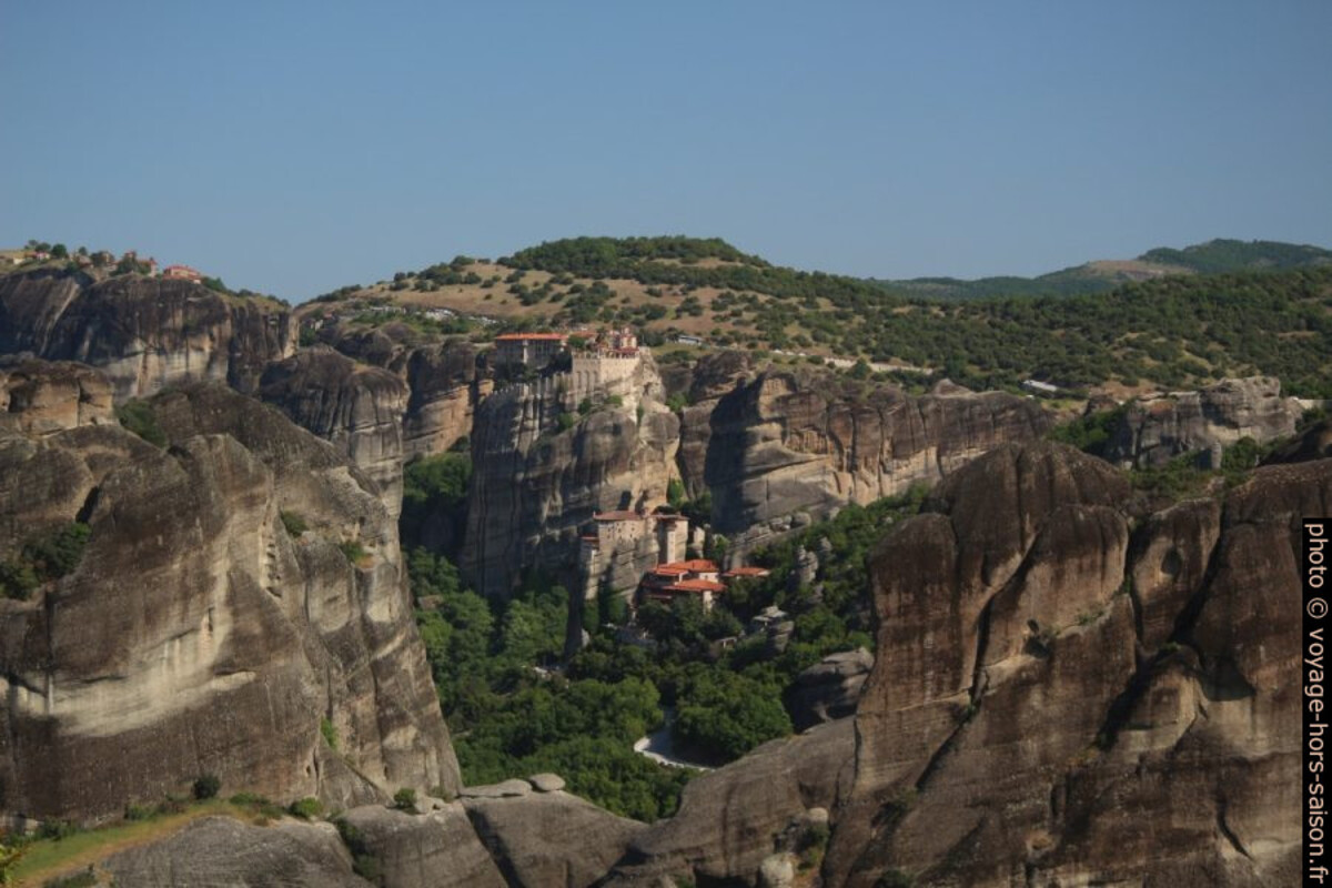 Monastères de Roussanou et de Varlaam. Photo © André M. Winter