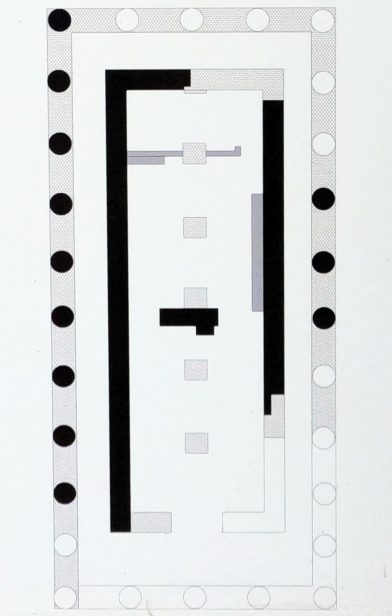 Plan des restes du Temple archaïque d'Apollon Metropolis. Photo © André M. Winter