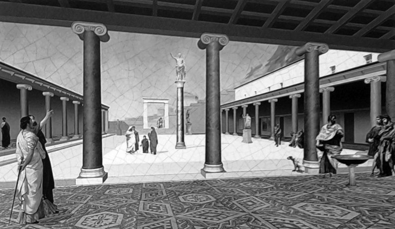 Représentation de l'Agora Romaine de Delphes. Photo © André M. Winter
