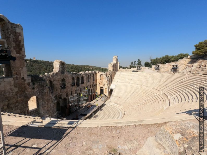 La cavea de l'Odéon d'Hérode Atticus. Photo © André M. Winter