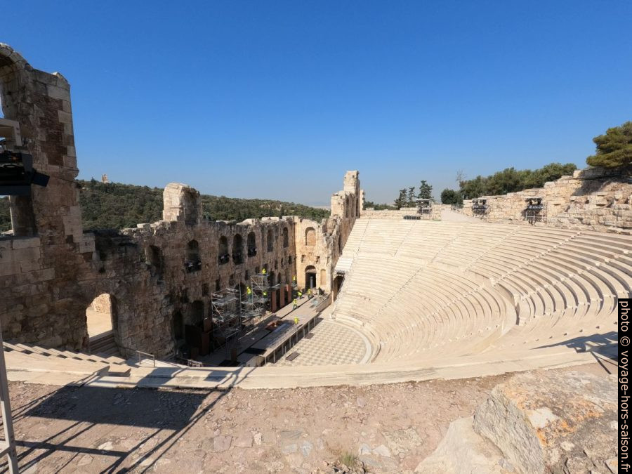 La cavea de l'Odéon d'Hérode Atticus. Photo © André M. Winter