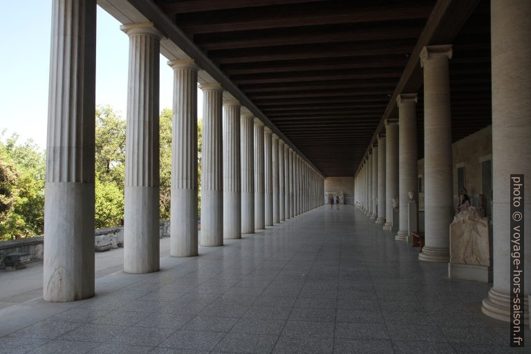 Colonnade de la Stoa d'Attale. Photo © Alex Medwedeff