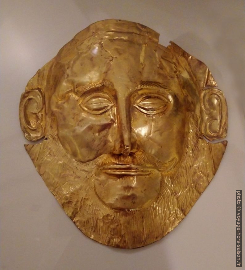 Le Masque d'Or d'Agamemnon. Photo © André M. Winter