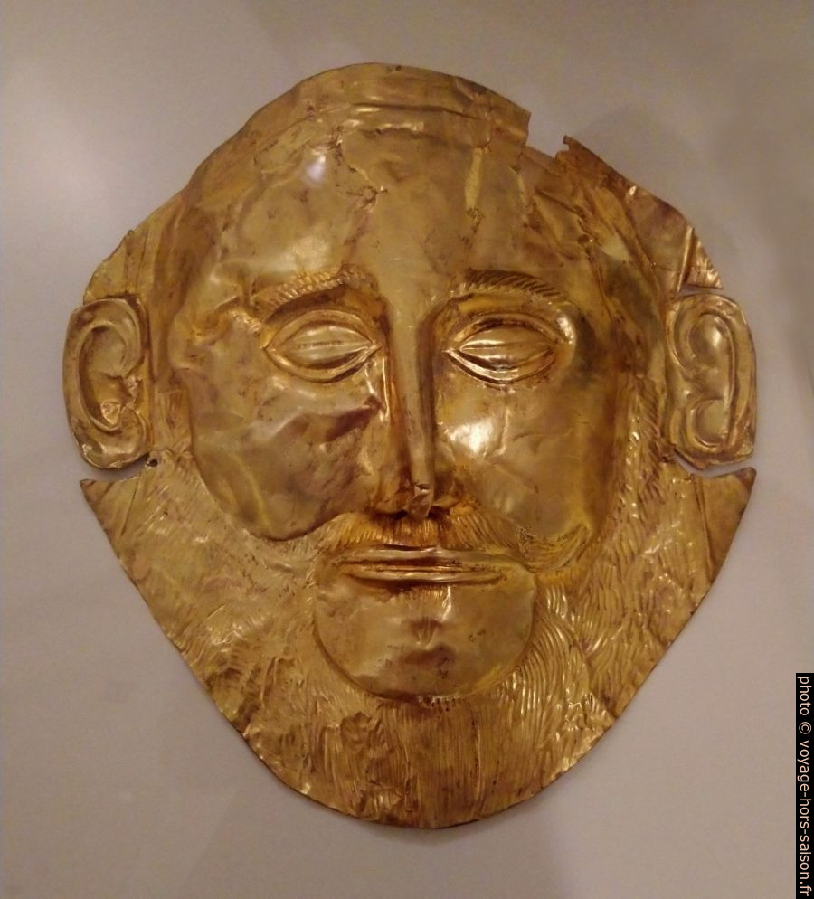 Le Masque d'Or d'Agamemnon. Photo © André M. Winter