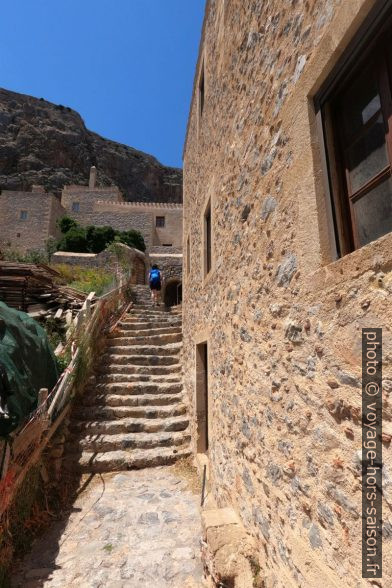 Escaliers à Monemvasia. Photo © André M. Winter